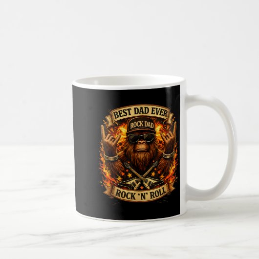Bigfoot Papa Ever Grappige Vader's Design Koffiemok (Rechts)