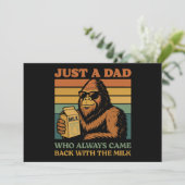 Bigfoot Papa Gewoon Een Vader Die Altijd Terug Kwa Kaart (Staand voorkant)