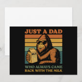 Bigfoot Papa Gewoon Een Vader Die Altijd Terug Kwa Kaart (Voorkant / Achterkant)