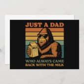 Bigfoot Papa Gewoon Een Vader Die Altijd Terugkwam Kaart (Voorkant / Achterkant)