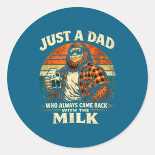 Bigfoot Papa Gewoon Papa Wie Ronde Sticker