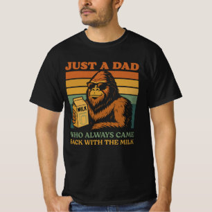 Bigfoot Papa is gewoon een vader die altijd terugk T-shirt