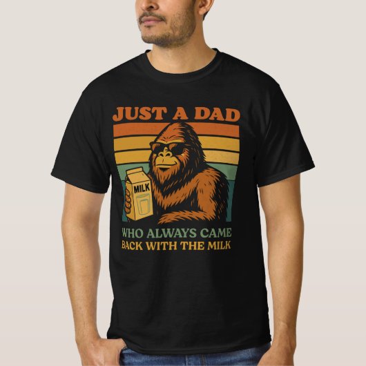 Bigfoot Papa is gewoon een vader die altijd terugk T-shirt (Voorkant)