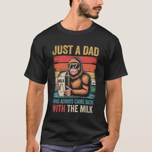 Bigfoot Papa is gewoon een vader die altijd terugk T-shirt (Voorkant)