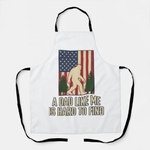 Bigfoot Papa Vintage Amerikaanse Vlag Shirt Ontwer Schort