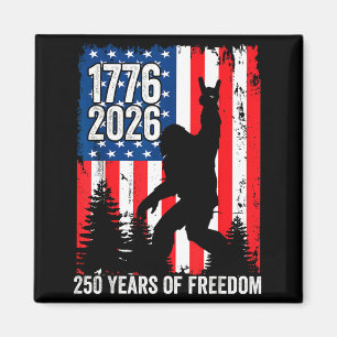 Bigfoot patriottisch 250 jaar vrijheid usa 250ste magneet