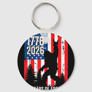 Bigfoot patriottisch 250 jaar vrijheid usa 250ste sleutelhanger