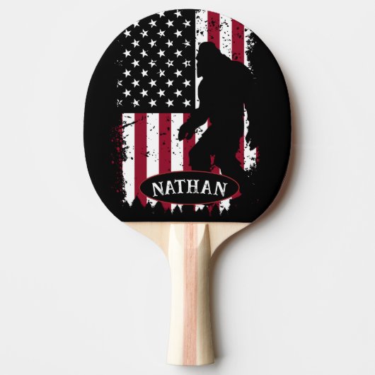 Bigfoot, patriottisch, tafeltennisbatje (Voorkant)