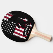 Bigfoot, patriottisch, tafeltennisbatje (Zijkant)