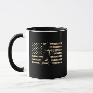 Bigfoot Patriottische Camo Vlag Tactische Sasquatc Mok