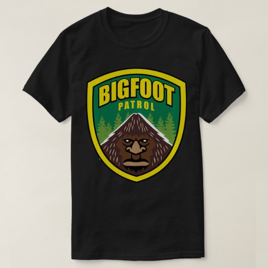 Bigfoot, Patrol Sasquatch, Yeti, USFS, Funny Desig T-shirt (Design voorkant)