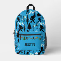 Bigfoot Patroon Sasquatch Blauw