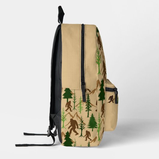 Bigfoot Patterned Sasquatch Bedrukte Rugzak (Links)