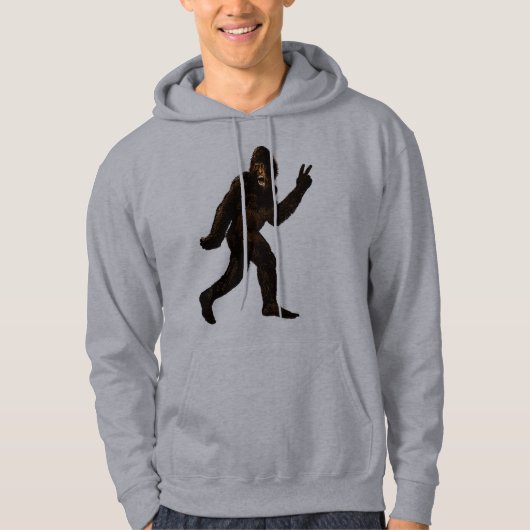 Bigfoot Peace Sign Hoodie (Voorkant)
