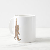 Bigfoot Peace Sign Koffiemok (Voorkant links)