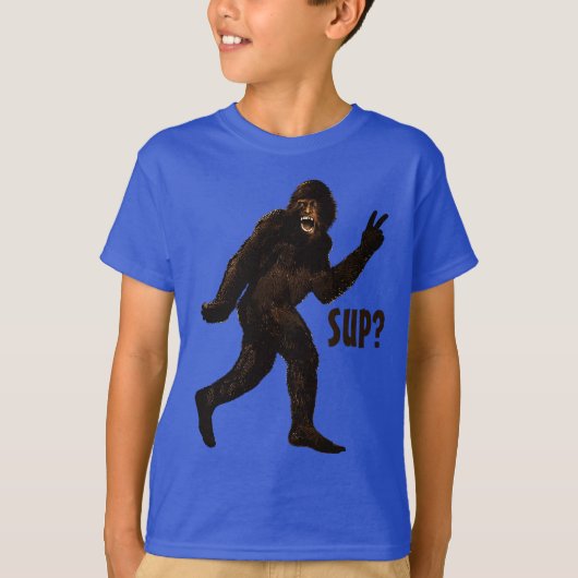 Bigfoot Peace Sup? T-shirt (Voorkant)