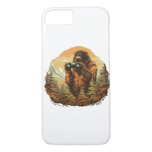 Bigfoot Peek-A-Boo Case-Mate iPhone Case (Achterkant)