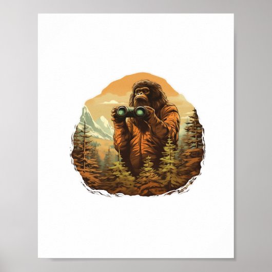 Bigfoot Peek-A-Boo Poster (Voorkant)