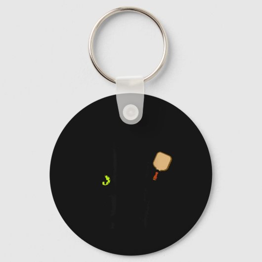 Bigfoot pickleball sport dinker sasquatch sleutelhanger (Voorkant)