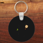 Bigfoot pickleball sport dinker sasquatch sleutelhanger (Voorkant)