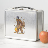 Bigfoot Pilgrim Turkey Pumpkin Thanksgiving Day Bo (In situ)