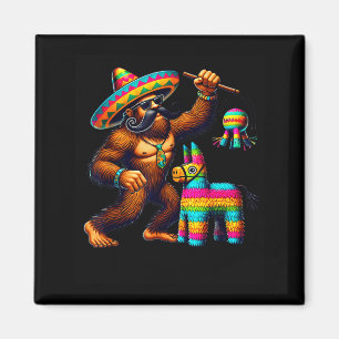 Bigfoot Piñata Cinco De Mayo Mexicaanse Sasquatch Magneet