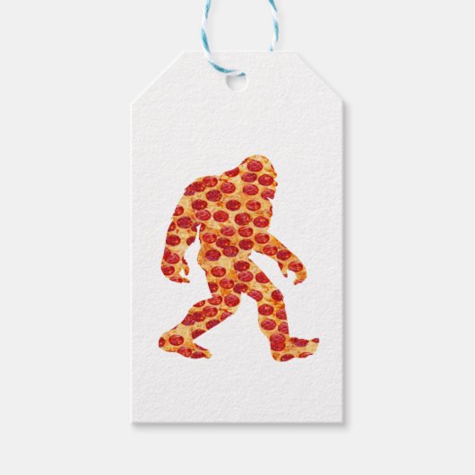 Bigfoot Pizza Cadeaulabel (Voorkant)
