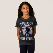 Bigfoot Pizza Forest Park Sasquatch Believe Camper T-shirt (Voorkant volledig)