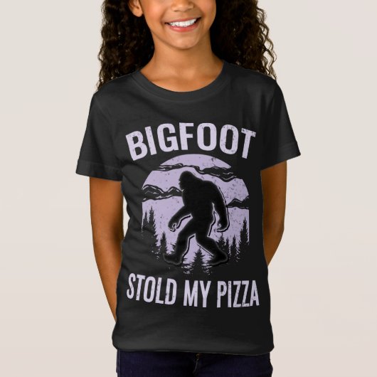 Bigfoot Pizza Forest Park Sasquatch Believe Camper T-shirt (Voorkant)