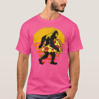 Bigfoot Pizza Funny Mannen Women Food Lovers Peppe T-shirt