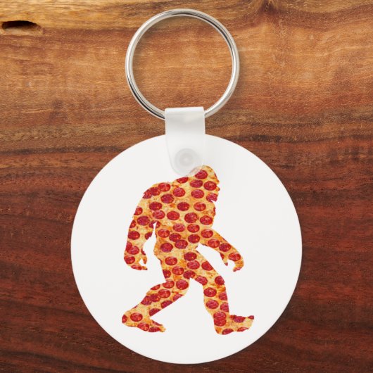 Bigfoot Pizza Sleutelhanger (Voorkant)