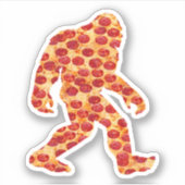 Bigfoot Pizza Sticker (Voorkant)