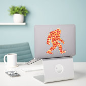 Bigfoot Pizza Sticker (Laptop op bureau)