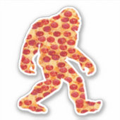 Bigfoot Pizza Sticker (Voorkant)