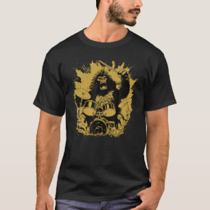 Bigfoot Playing Drummer Sasquatch Bigfoot Dr T-shirt