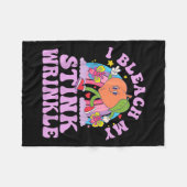 Bigfoot Playing Guitar Rock Funny Christmas Night  Fleece Deken (Voorkant (Horizontaal))