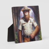 Bigfoot-politieagent Fotoplaat (Voorkant)