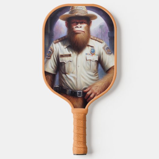 Bigfoot Politieman Pickleball Paddle (Voorkant)