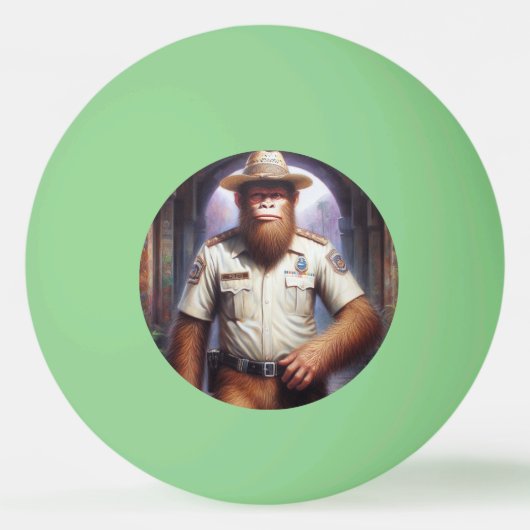 Bigfoot Politieman Pingpongbal (Voorkant)