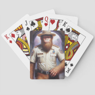 Bigfoot Politieman Pokerkaarten
