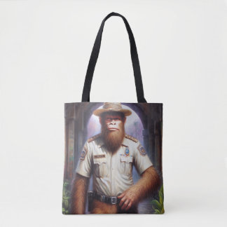Bigfoot Politieman Tote Bag
