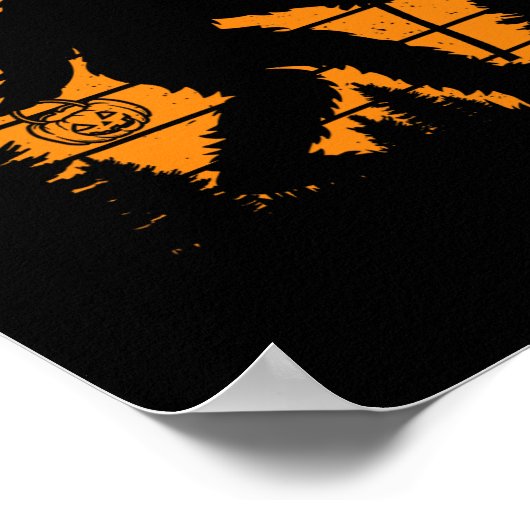 Bigfoot Pompoen Halloween Kostuum Sasquatch Mannen Poster (Hoek)