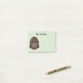 Bigfoot portret 1 (ape-achtig) post-it® notes (Op bureau)
