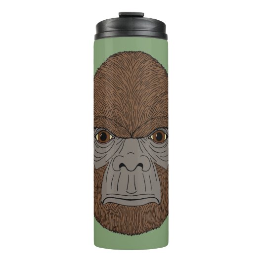 Bigfoot portret 1 (ape-achtig) thermosbeker (Voorkant)
