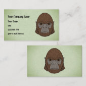 Bigfoot portret 1 (ape-achtig) visitekaartje (Voorkant / Achterkant)