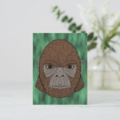 Bigfoot Portret 1 (Ape-like) Briefkaart (Staand voorkant)