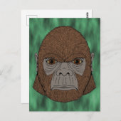 Bigfoot Portret 1 (Ape-like) Briefkaart (Voorkant / Achterkant)