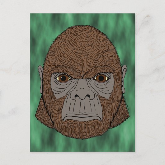 Bigfoot Portret 1 (Ape-like) Briefkaart (Voorkant)