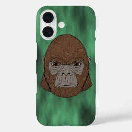 Bigfoot portret 1 (Ape-like) Hoesje-Mate iPhone Ca 16 Hoesje