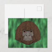 Bigfoot Portret 2 (mens-als-Briefkaart) Briefkaart (Voorkant / Achterkant)